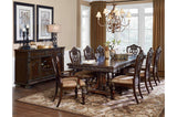 Room view showcasing the Catalonia Dark Bronze Dining Set