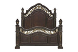 side view of Catalonia Dark Bronze Panel Bedroom Set bed