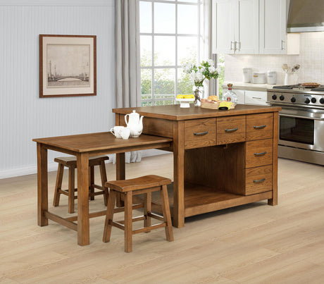 Mayfair kitchen island close-up of drawers