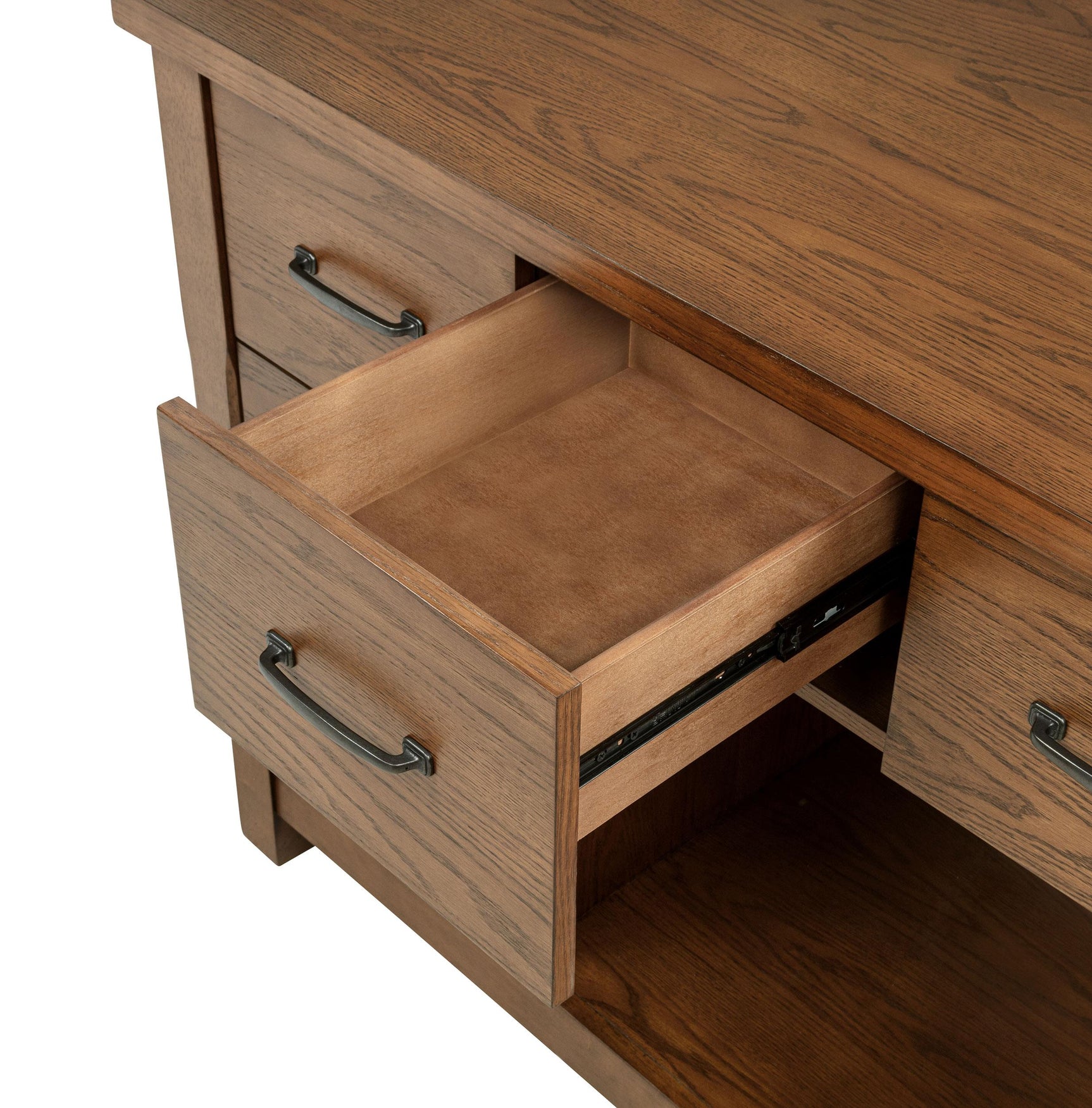 Drawer with tinted fronts on Mayfair island