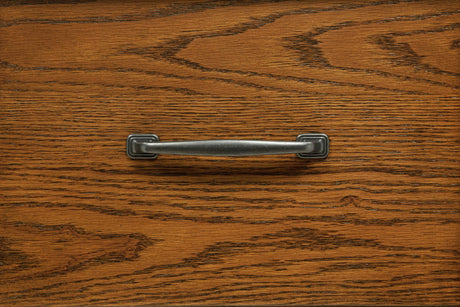 Plastic glide hardware on kitchen drawer