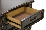 side view of Catalonia Dark Bronze Panel Bedroom Set bed