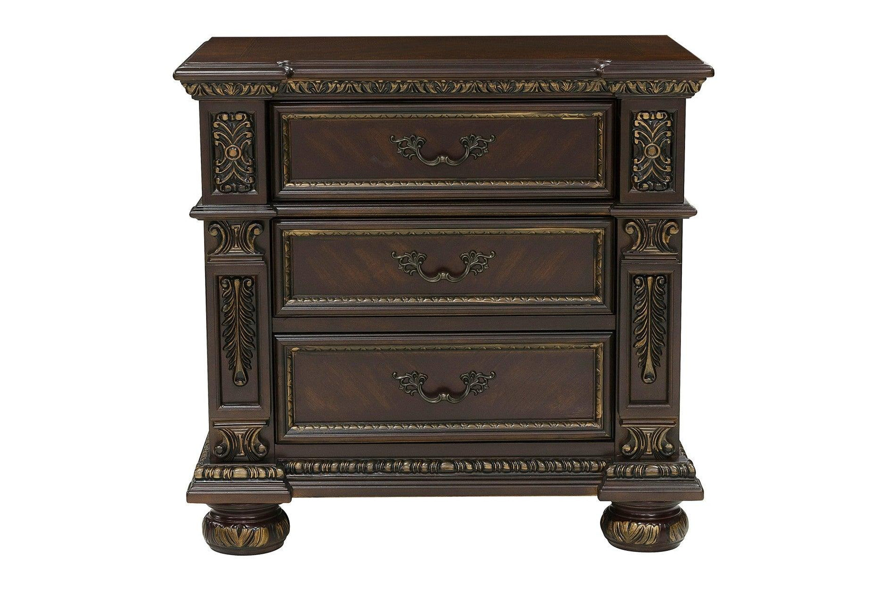 main view of Catalonia Dark Bronze Panel Bedroom Set bed