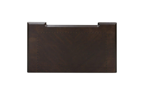 Top view of Catalonia Dark Bronze Panel Bedroom Set bed