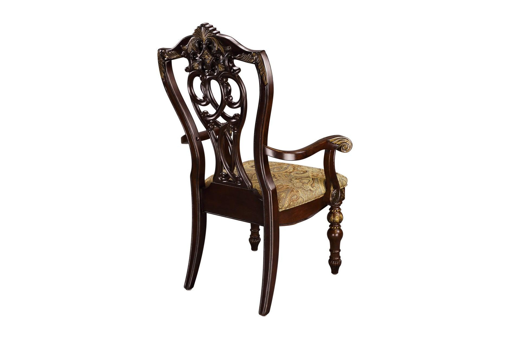 Front view of dining arm chair from Catalonia collection