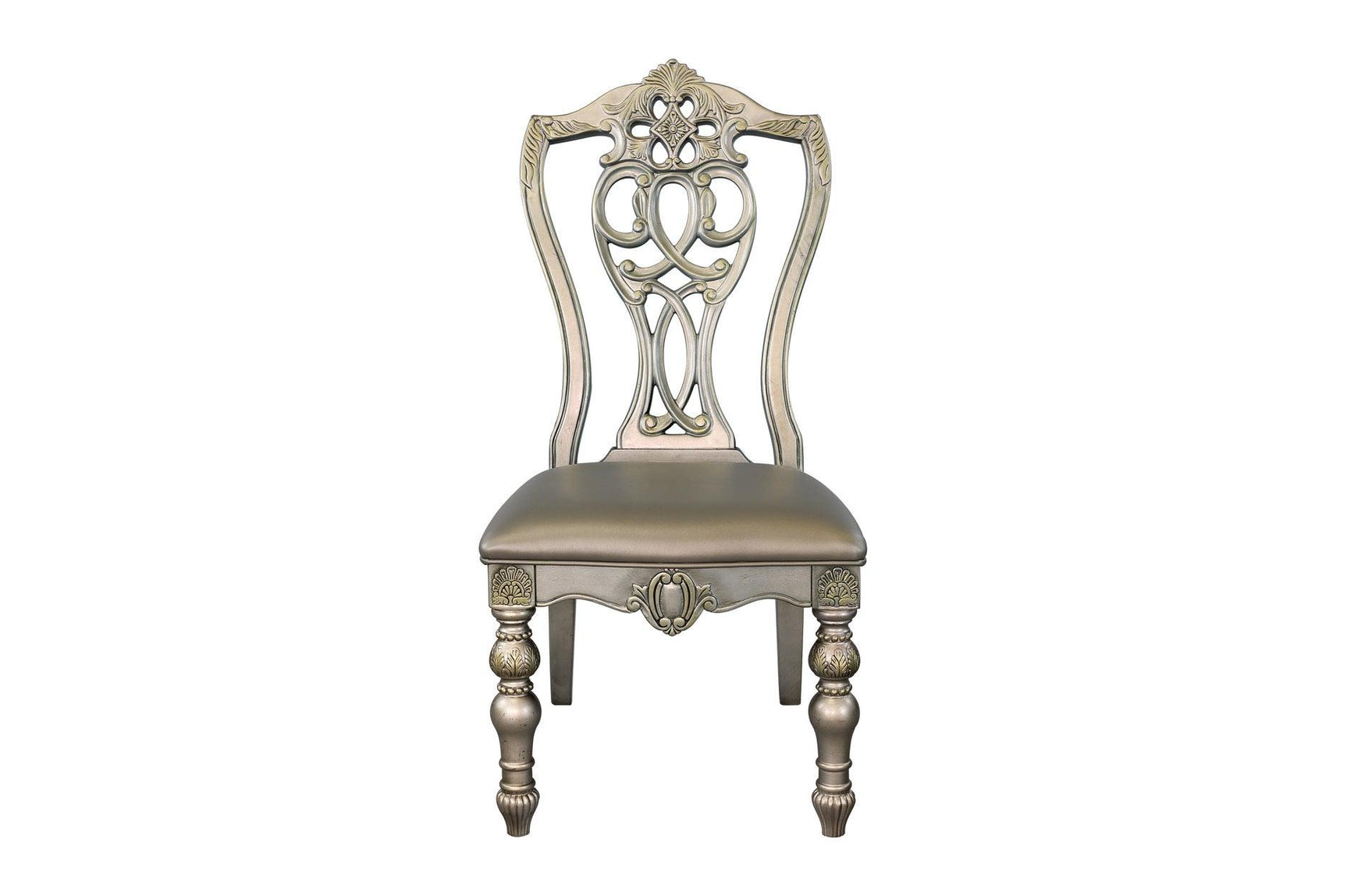 Close-up of dining chair legs and frame