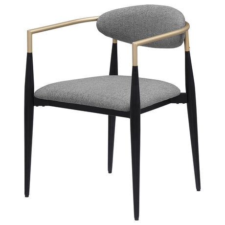 View of chair legs with leveler plastic glides