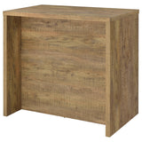 Topanga home bar open shelving for liquor bottles