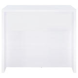 Topanga home bar metal stemware racks detail
