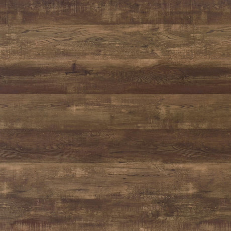 Side angle of Arlington Rustic Oak Bar Cabinet showing distressed finish