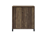 Arlington Bar Cabinet With Sliding Door Rustic Oak - Ella Furniture