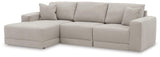 Next-Gen Gaucho Gray 3-Piece Sectional Sofa with Chaise side view