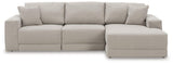 detail view of Next-Gen Gaucho Gray 3-Piece Sectional Sofa With Chaise sectional sofa