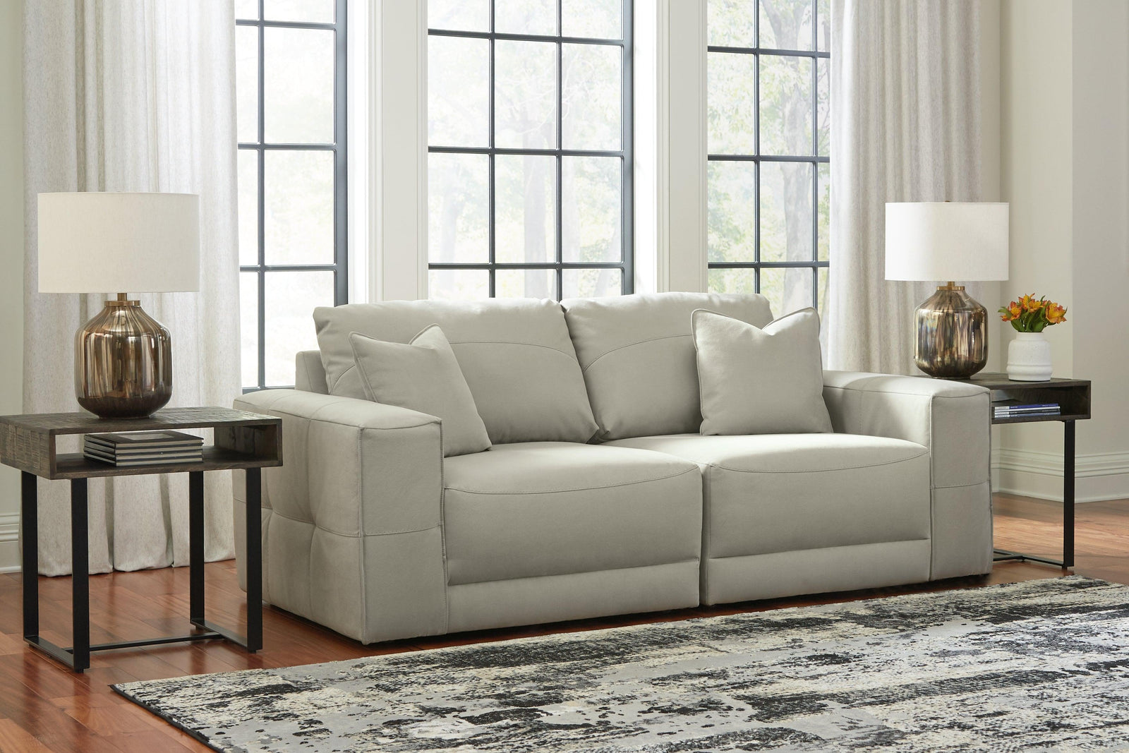 main view of Next-Gen Gaucho Gray 2-Piece Sectional Loveseat sectional sofa