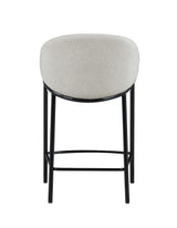 Gold accented arm caps on Chadwick counter height stool