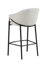 Chadwick Bar Stool Highlighting Padded Seat and Curved Back