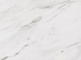 Top view of Bexter bar table with round faux marble surface