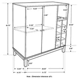 Cheyenne Wine Cabinet top angle showcasing overall design