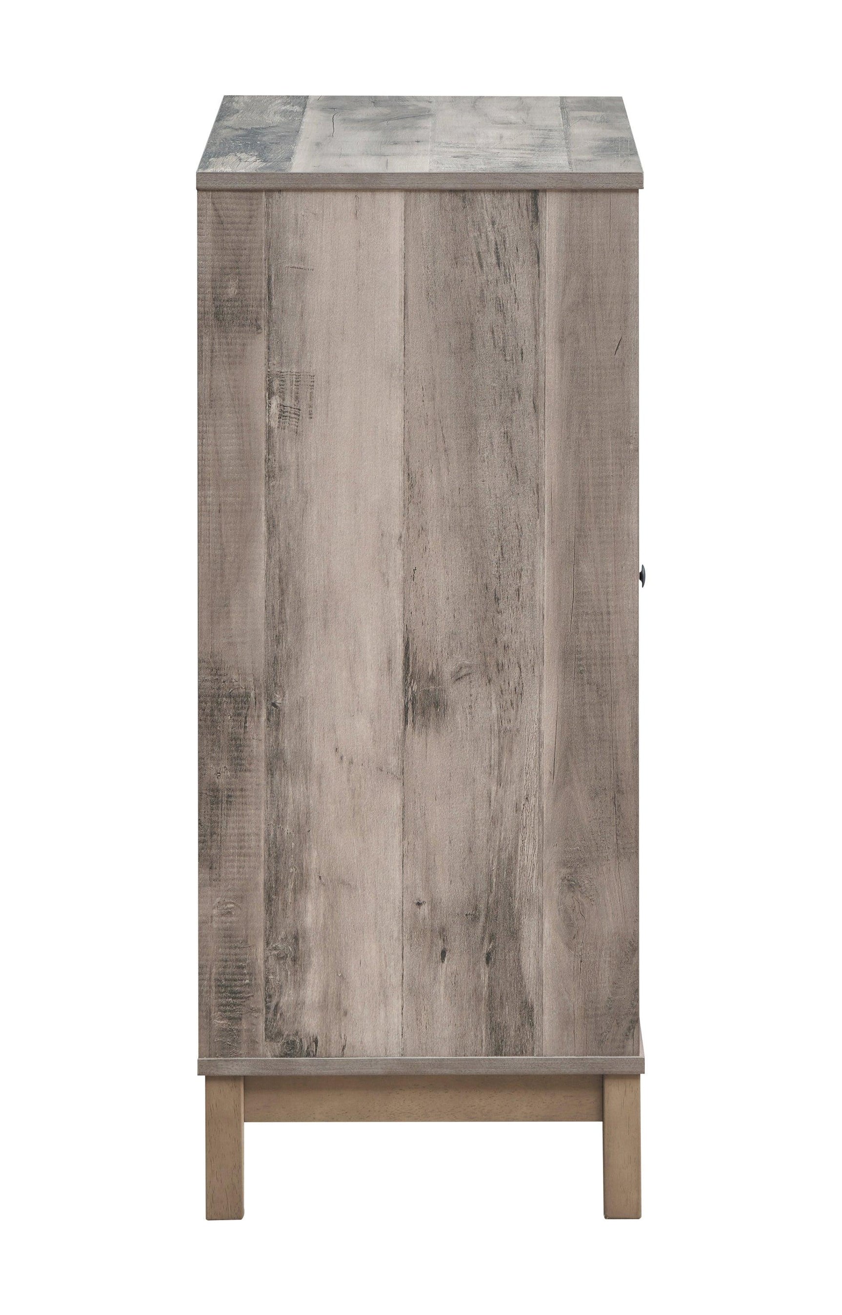 Cheyenne Wine Cabinet showing full storage and wine bottle layout