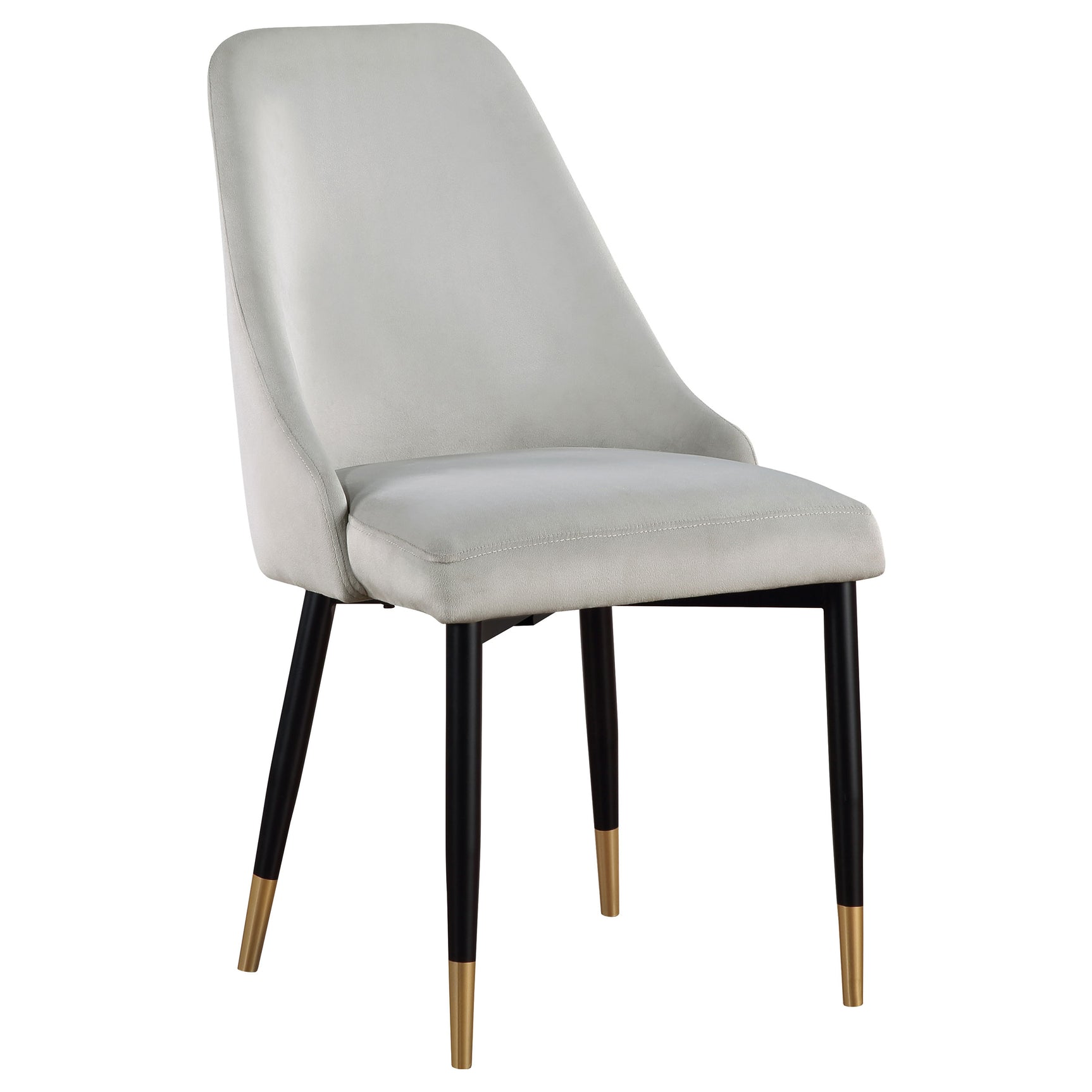 detail view of chair design in Zetta black dining set