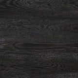detail of black chair upholstery and frame