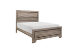 Close-up main view of Beechnut Light Elm Panel Bedroom Set bed