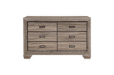Front main view of Beechnut Light Elm Panel Bedroom Set bed
