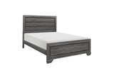Beechnut Gray Panel Bedroom Set bed side view no background