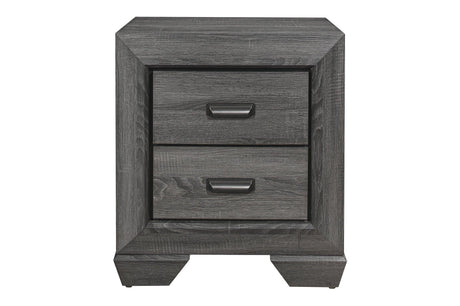 Beechnut Gray Panel Bedroom Set nightstand front view