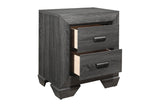 Beechnut Gray Panel Bedroom Set chest open drawer view