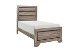 Beechnut Light Youth Panel Bedroom Set nightstand with dark hardware