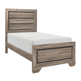 Beechnut Natural Youth Twin Panel Bed side view