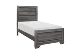 Beechnut Gray Panel Bedroom Set dresser and mirror side view