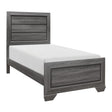 Beechnut Gray Youth Twin Panel Bed side view