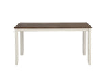 Front angle of Fortress Dining Set with 6 chairs