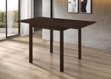 Kelso Rectangular Dining Table With Drop Leaf Cappuccino - Ella Furniture