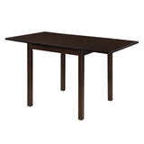 Kelso Rectangular Dining Table With Drop Leaf Cappuccino - Ella Furniture