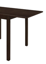 Kelso Rectangular Dining Table With Drop Leaf Cappuccino - Ella Furniture
