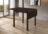 Kelso Rectangular Dining Table With Drop Leaf Cappuccino - Ella Furniture