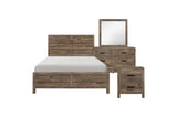 Mandan Light Brown Panel Bedroom Set main bed view
