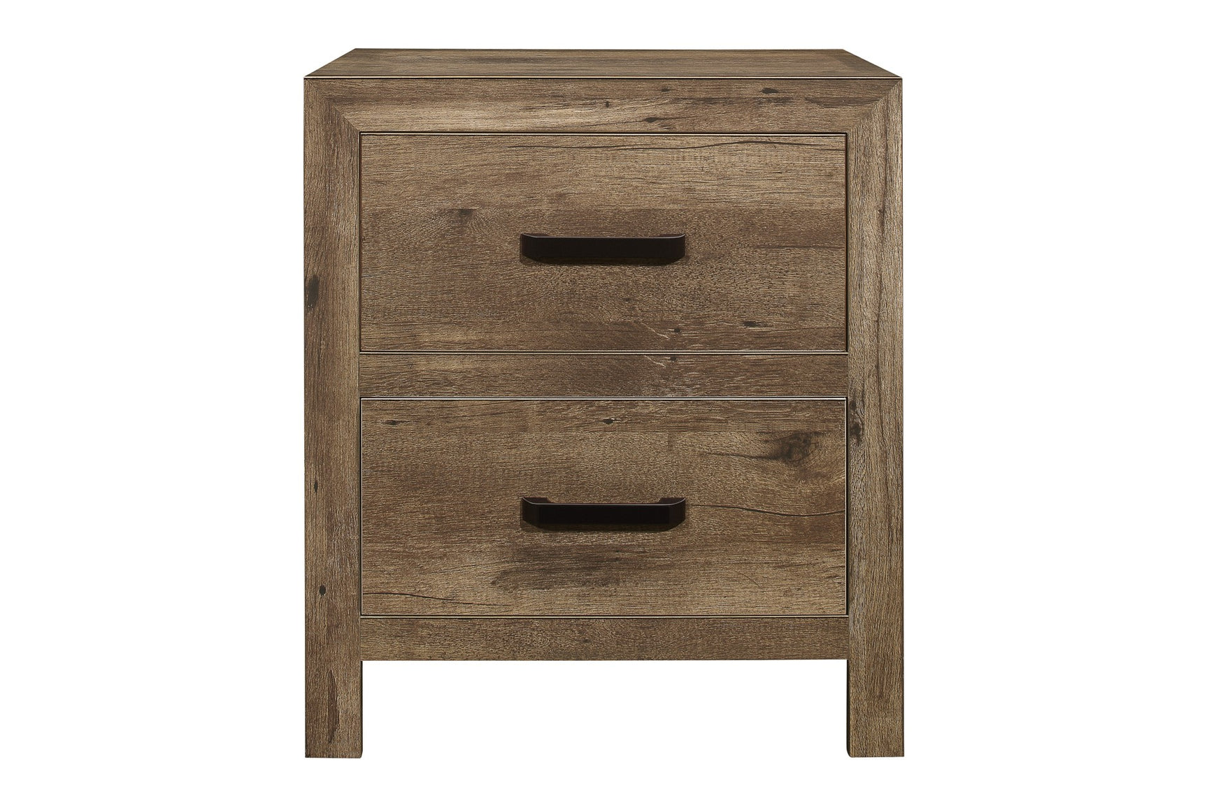 Mandan bedroom set queen size with dresser and mirror in weathered pine