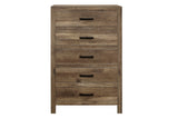 Mandan youth queen panel bed with weathered pine finish