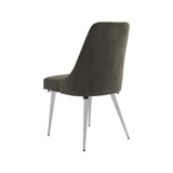 Cabianca Grey Curved Back Dining Chairs set in dining room setting