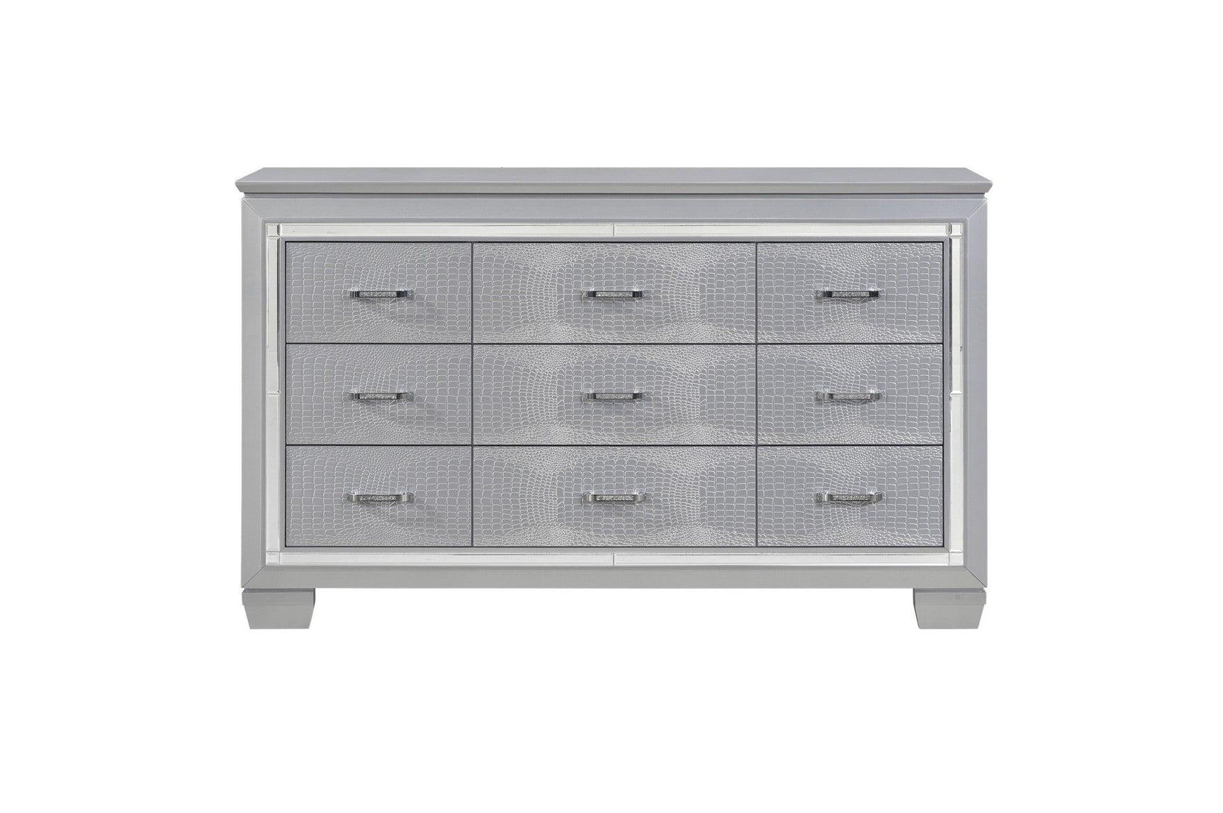 Bedroom styled with Allura Silver LED panel bed