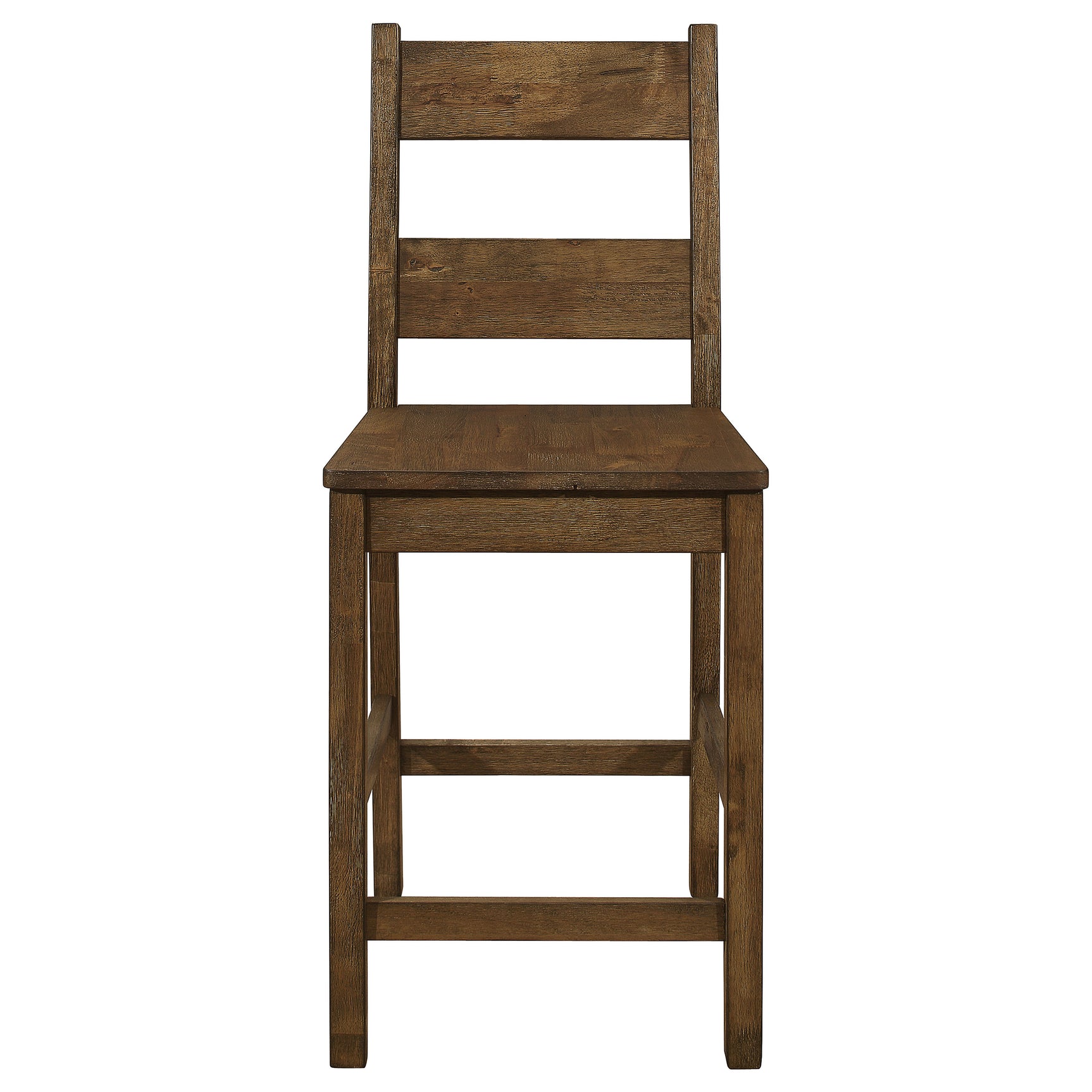 Side view showing chair structure and finish