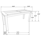 Main front view of dining set