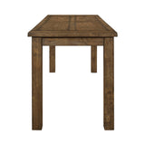 Detailed view of stool seat and footrest