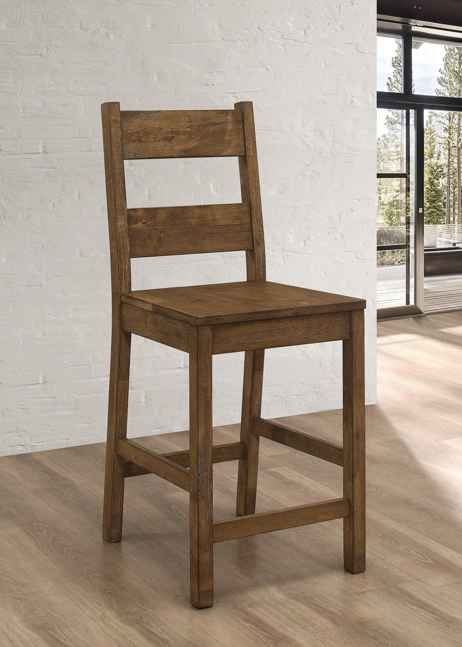 Coleman Dining Side Chairs Rustic Golden Brown (Set Of 2) - Ella Furniture