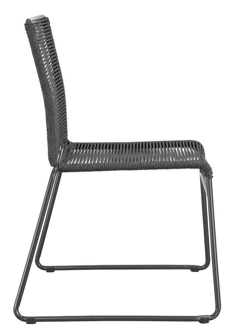 Jerome Upholstered Stackable Side Chair side profile