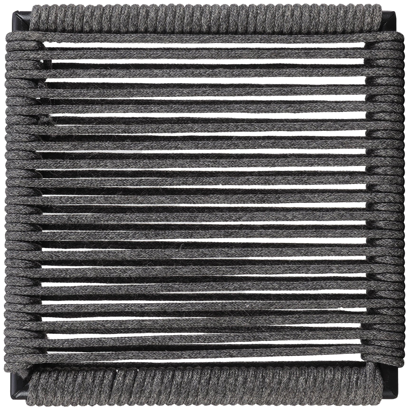 Kai Upholstered Bar Stool with Footrest Charcoal and Gunmetal footprint view